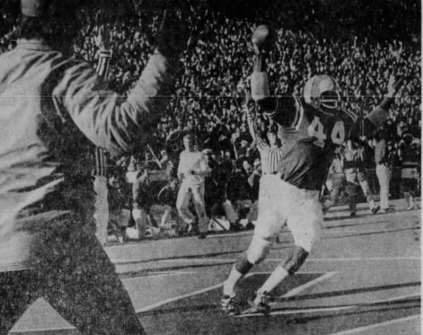 1972 Nebraska-Oklahoma football, Bill Olds touchdown
