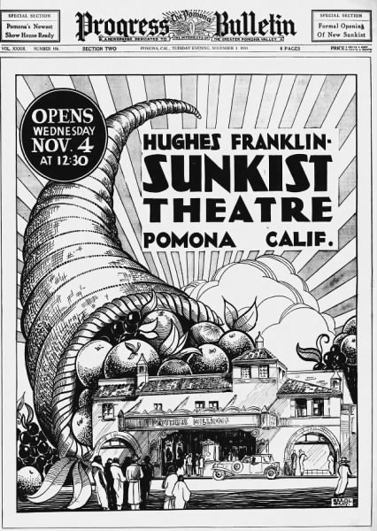 Sunkist theatre in Pomona opening