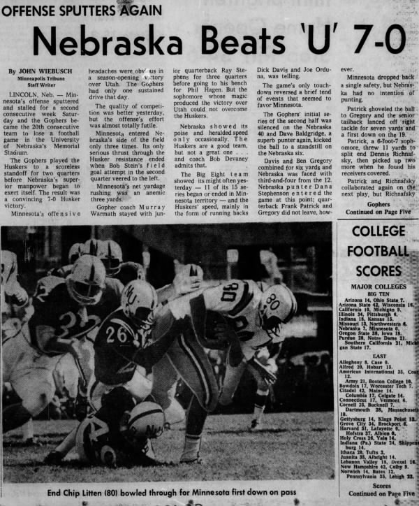 1967 Nebraska-Minnesota football, Mpls1