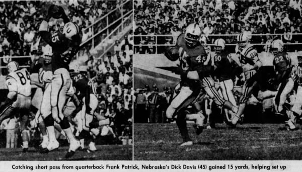 1967 Nebraska-Minnesota football game photo Dick Davis
