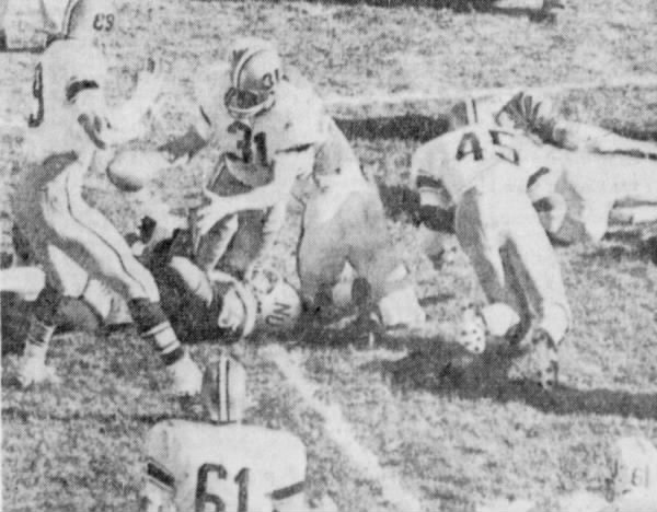 1967 Nebraska-Colorado football, interception and lateral