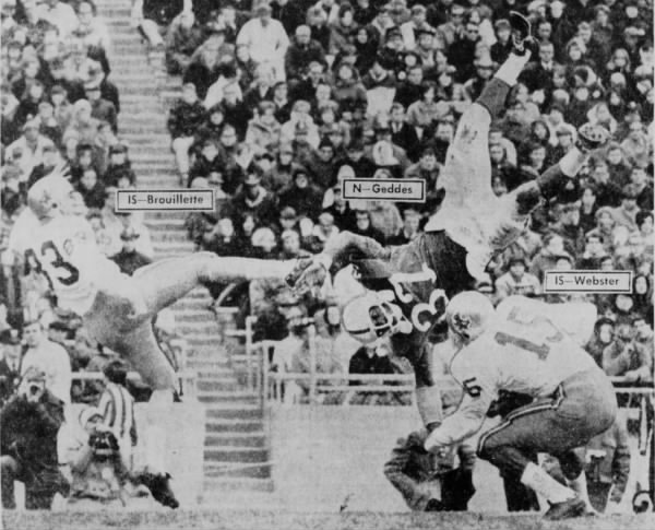 1967 Nebraska-Iowa State football, Ken Geddes photo