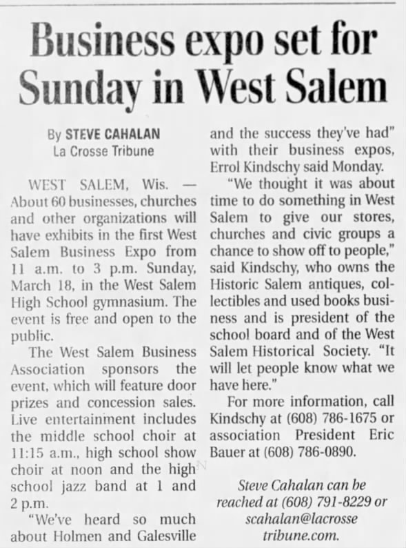 2007 West Salem Business Association launches business expo