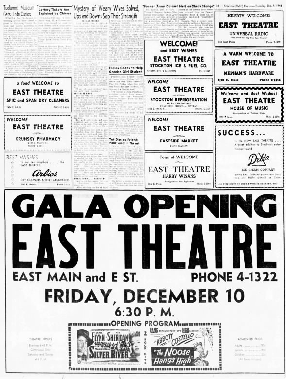 East Theatre opening