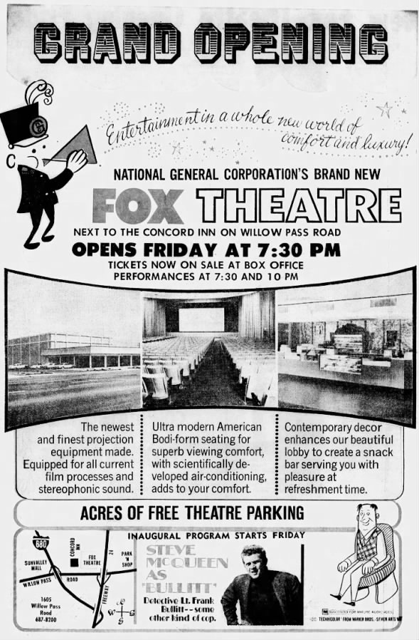 Fox Theatre Concord opening