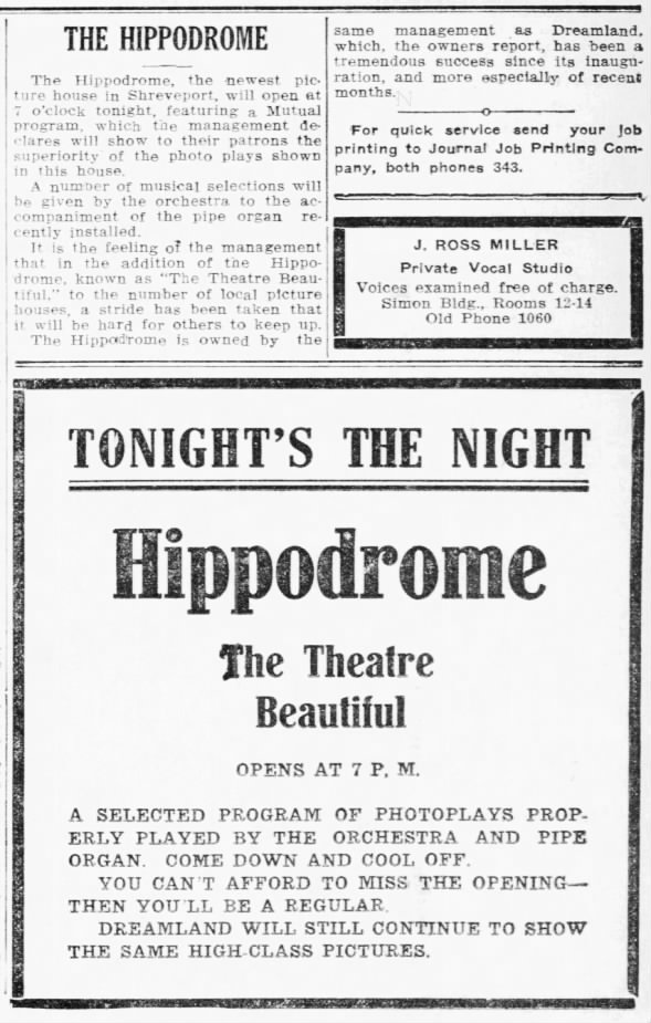 Hippodrome Theatre opening