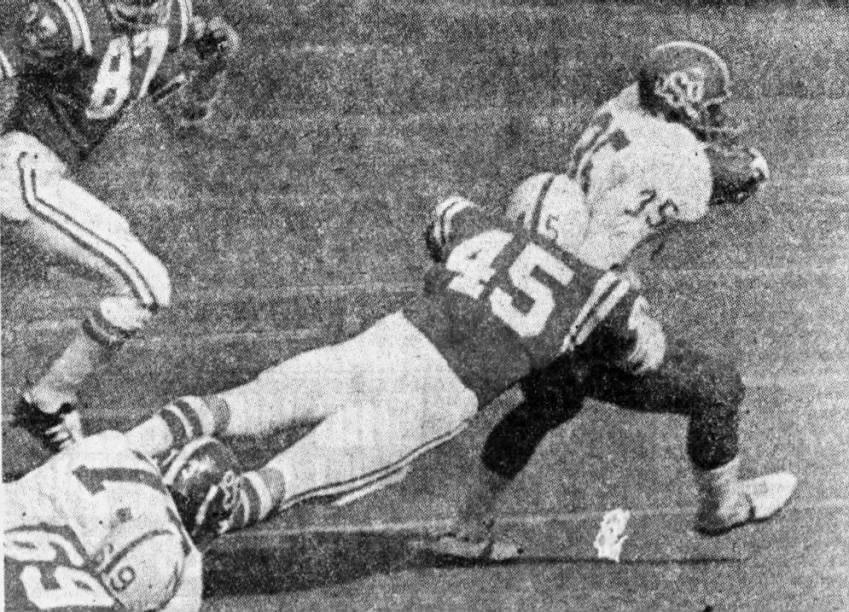 1974 Tom Ruud tackle vs Oklahoma State
