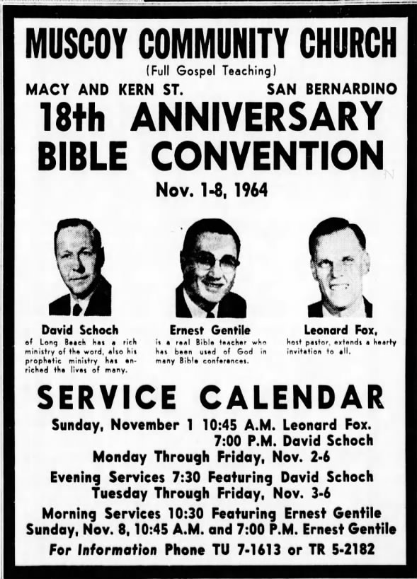 1964 CONVENTION - Fox, Gentile, and Schoch