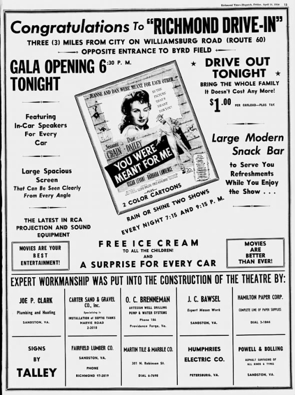 Richmond Drive-In opening