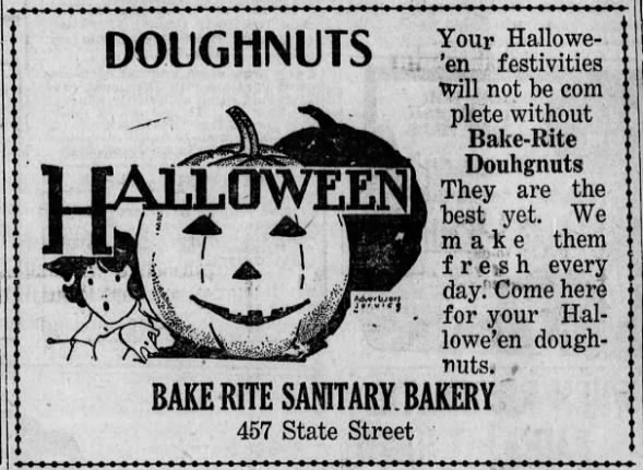 Halloween doughnut ad