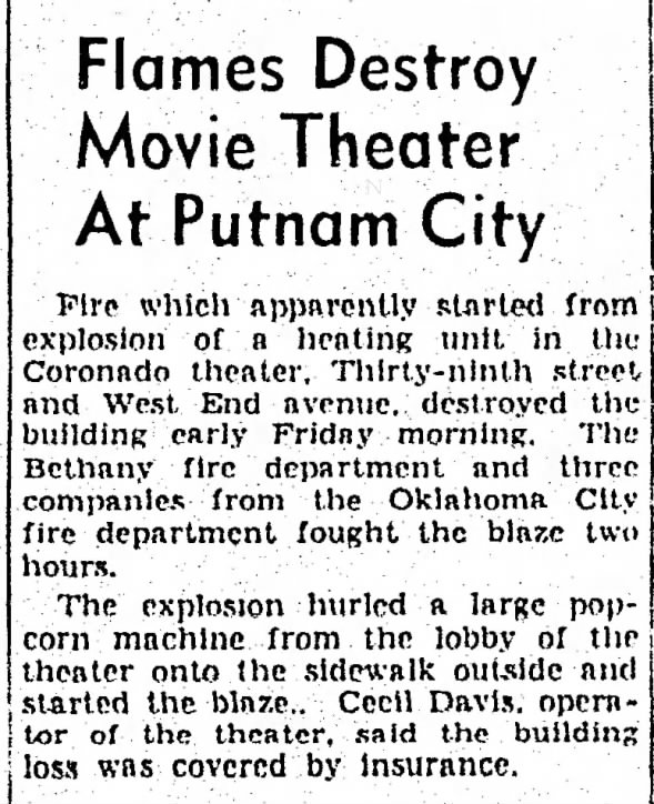 Coronado theatre fire