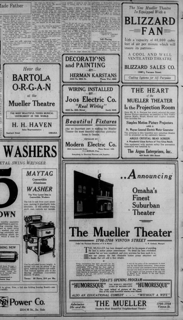 Muller Theatre opening