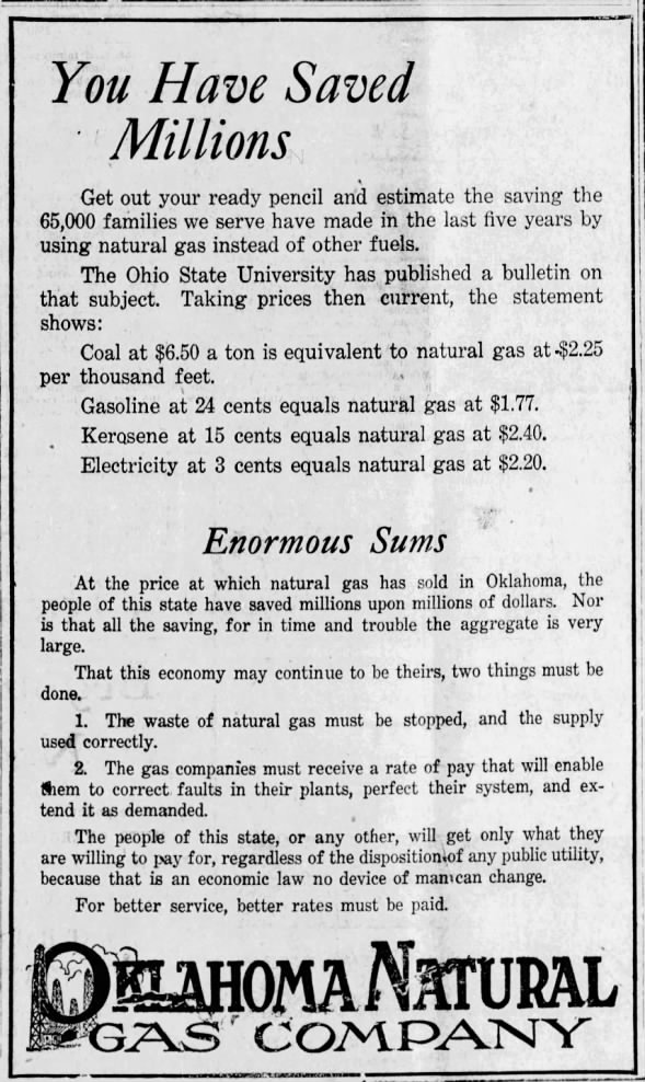 natural gas history
