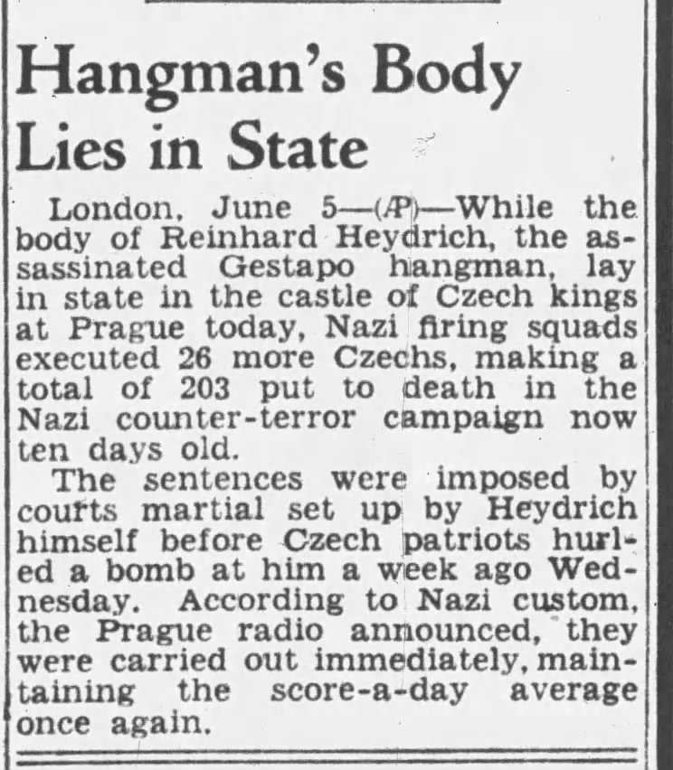 Hangman's Body Lies in State