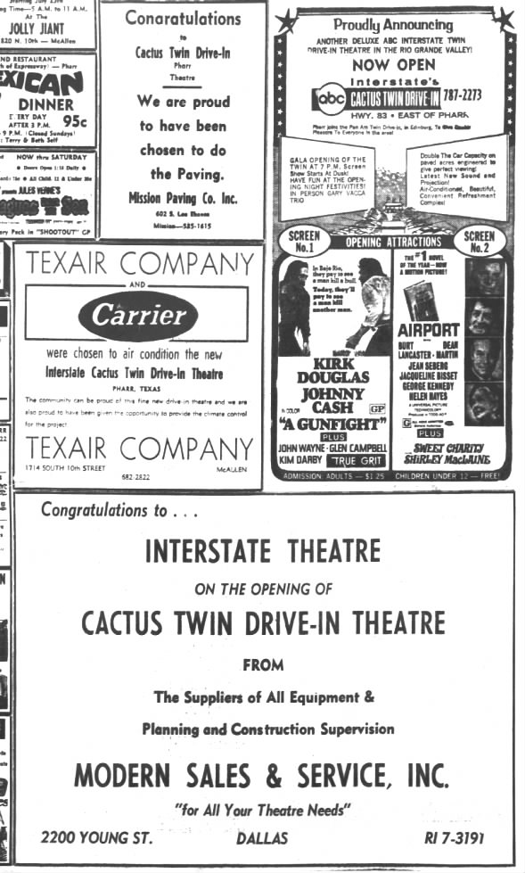 Interstate Cactus Twin Drive-In opening