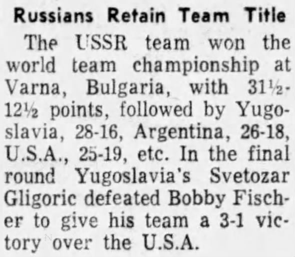 Russians Retain Team Title