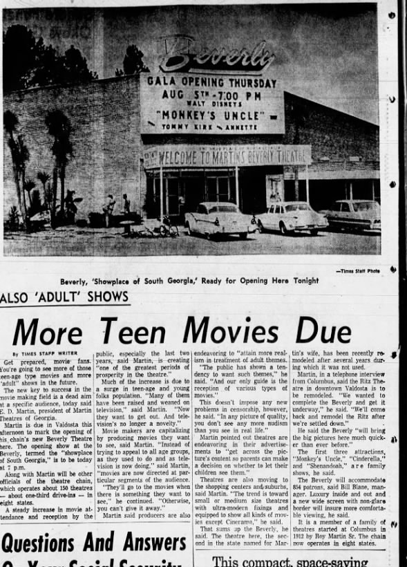 Beverly Theatre opening