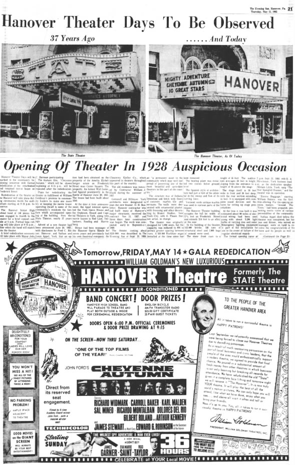 Hanover Theatre reopening
