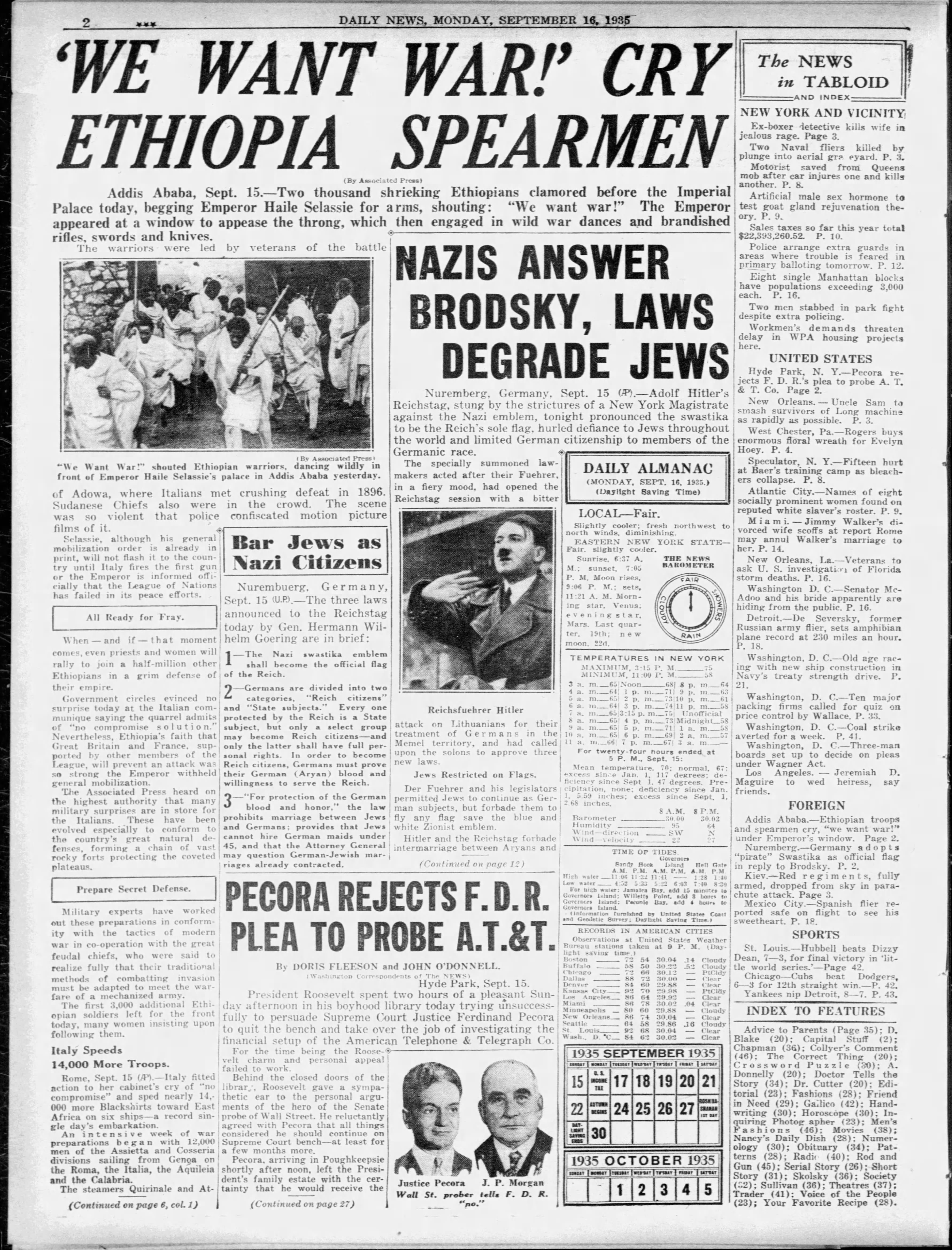 Nazis Answer Brodasky Laws Degrade Jews