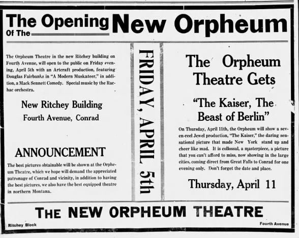 Orpheum Theatre opening