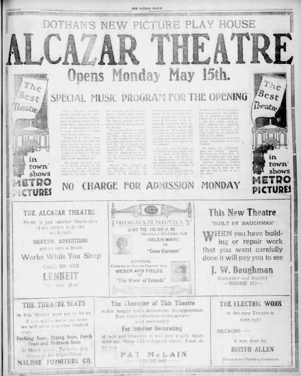 Alcazar theatre opening