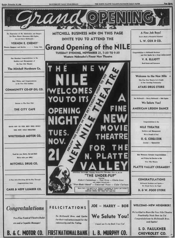 Nile Theatre opening