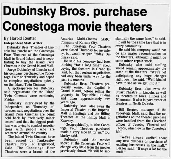 Dubinsky brothers buys theatres
