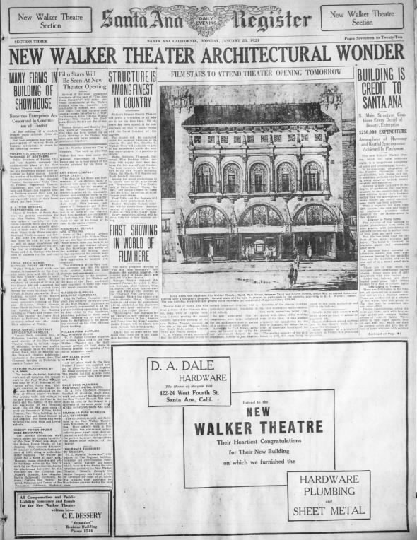 Walker theatre opening