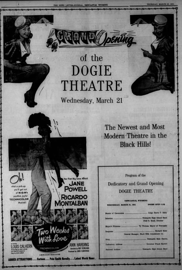 Dogie Theatre opening