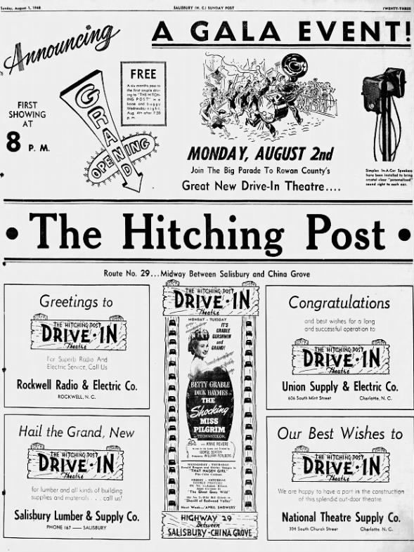 Hitching Post Drive-In opening