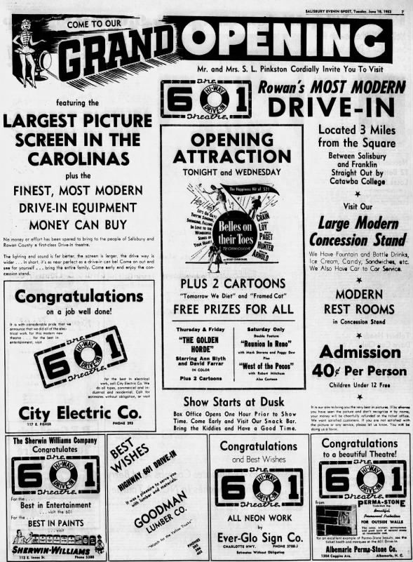 601 Drive-In opening