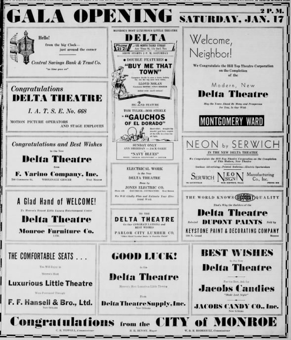 Delta theatre opening