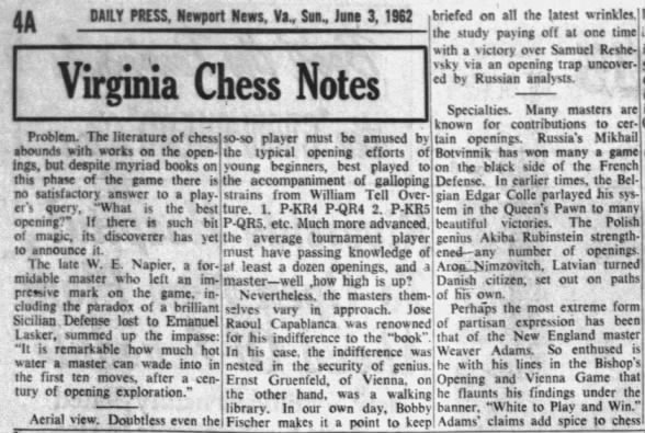 Virginia Chess Notes