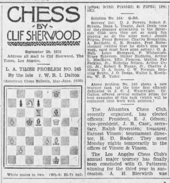Chess by Clif Sherwood