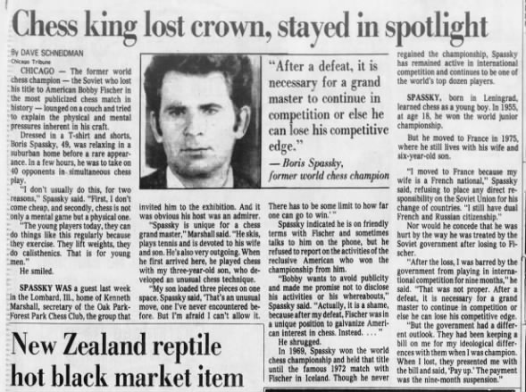 Chess King Lost Crown, Stayed in Spotlight