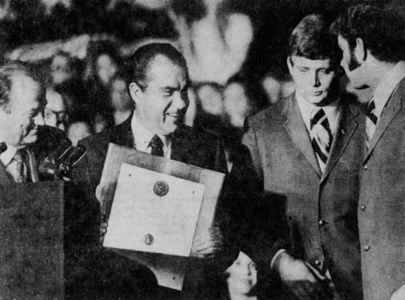 1971 Nixon, Devaney, Schneiss, Murtaugh