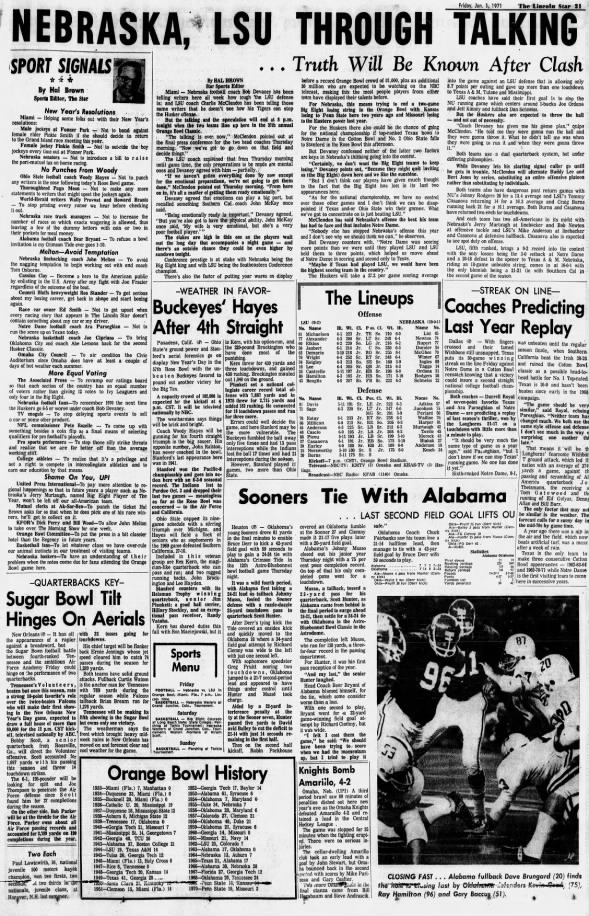 1971.01.01 Lincoln Star sports page