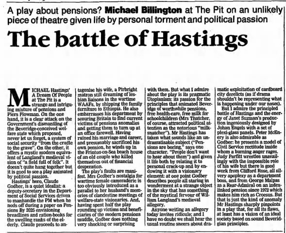 Billington on Hastings