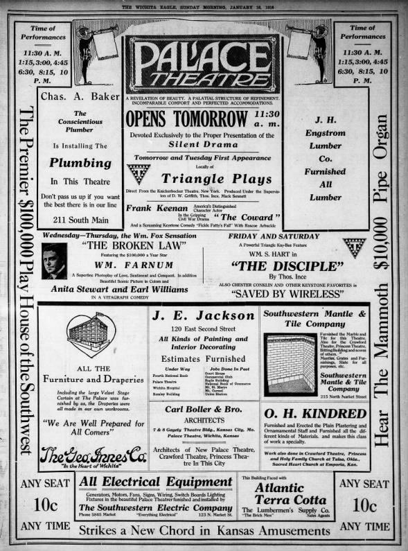 Palace theatre opening