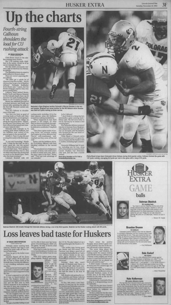 2002 Nebraska-Colorado football, LJS3