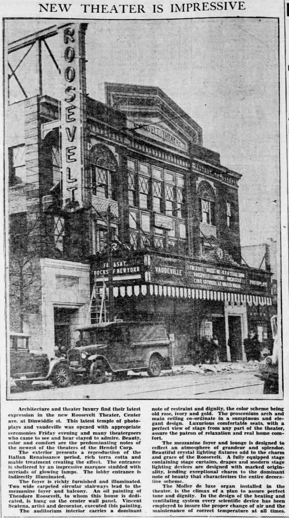 Roosevelt theatre opening