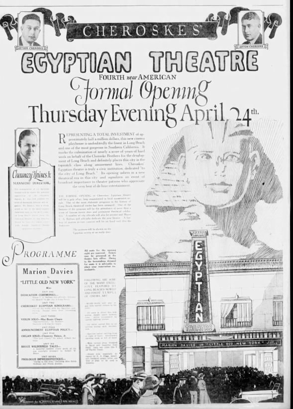 Egyptian theatre opening