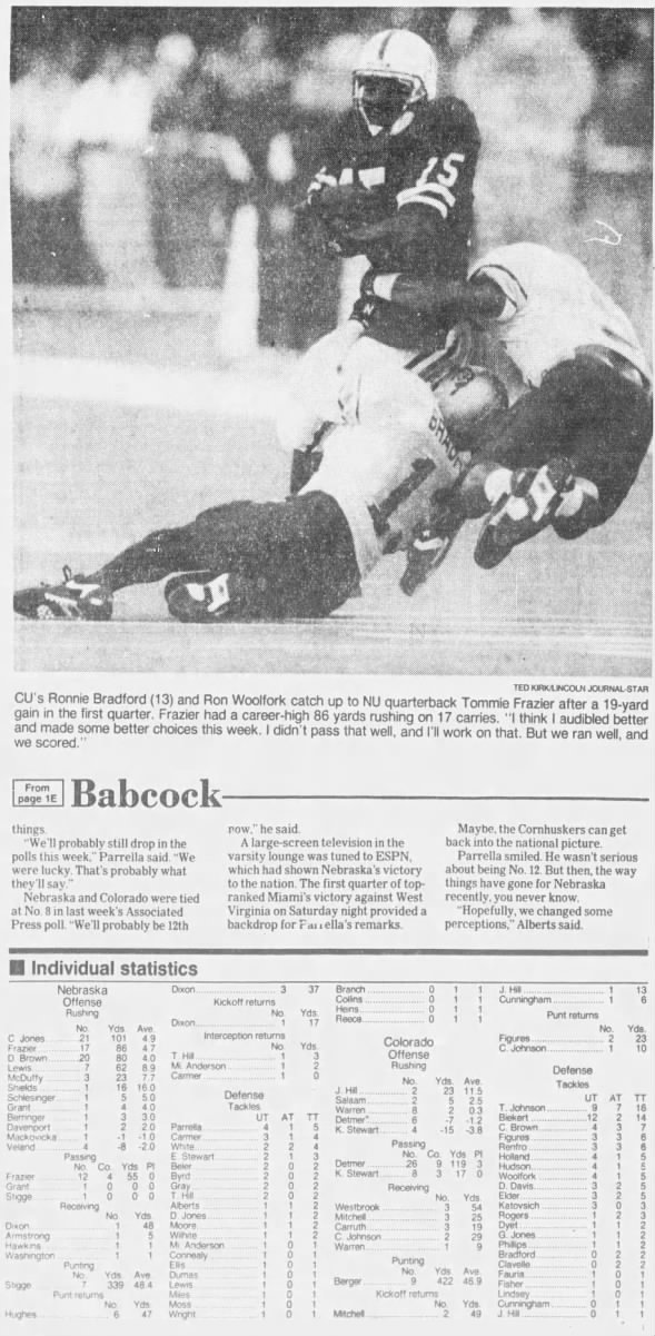 1992 Nebraska-Colorado football LJS4