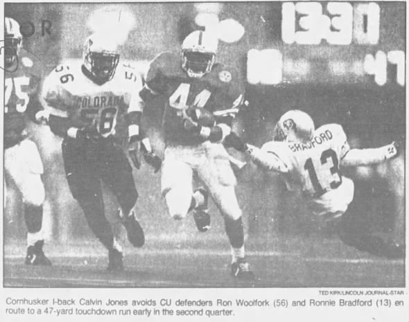 1992 Nebraska-Colorado football, Calvin Jones photo