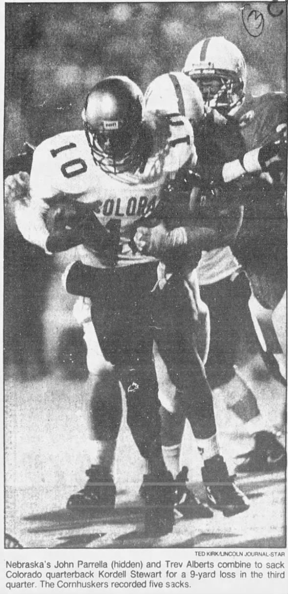 1992 Nebraska-Colorado football, Koy Detmer photo