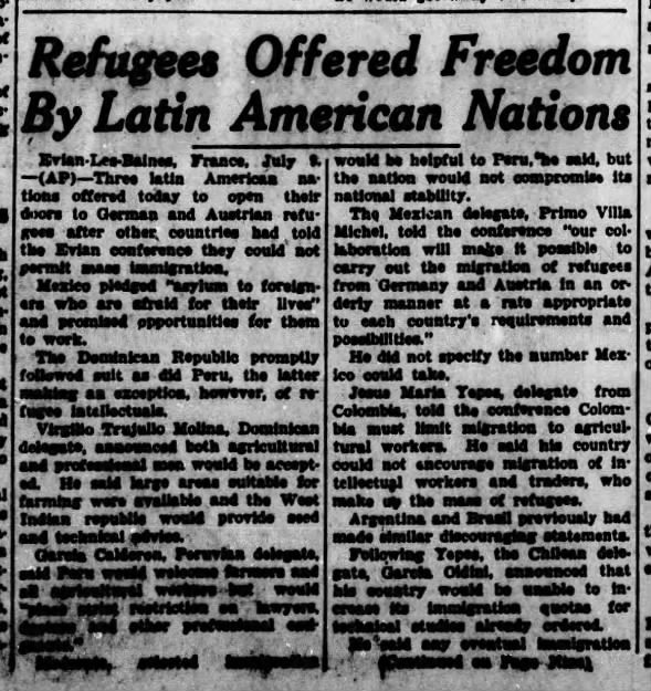 Refugees Offered Freedom By Latin American Nations
