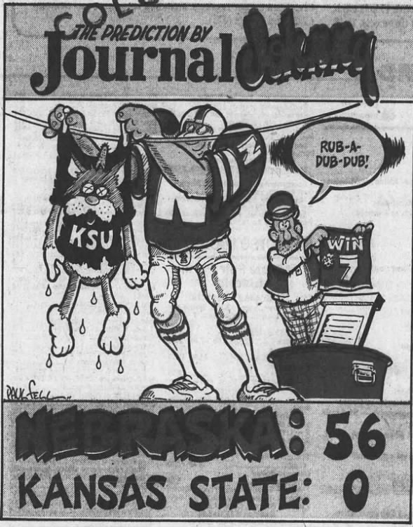 1987 Nebraska-Kansas State football, Journal Johnny prediction