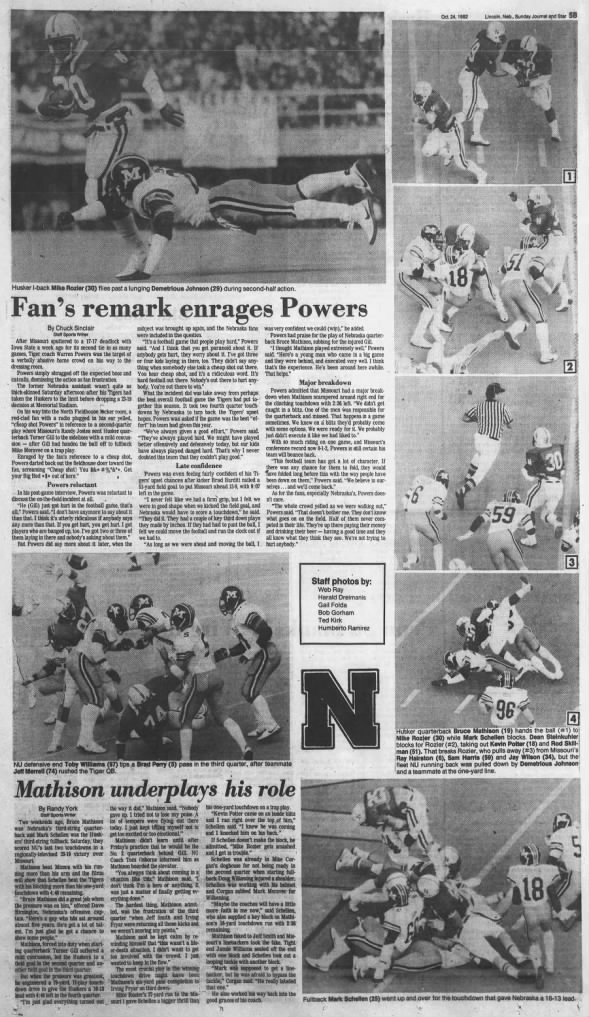 1982 Nebraska-Missouri football LJS3