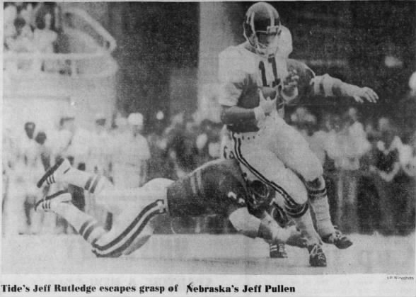 1977 Nebraska-Alabama football, AP photo Jeff Pullen and Jeff Rutledge