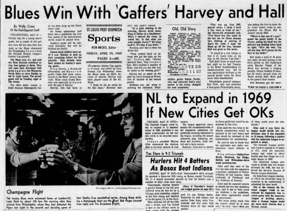 1968: Blues down Flyers